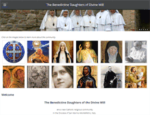 Tablet Screenshot of benedictinesofdivinewill.org